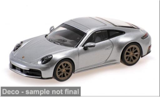 Porsche 992 1/64 Minichamps 911 (.2) Carrera silber 2025 1:64 coche miniatura