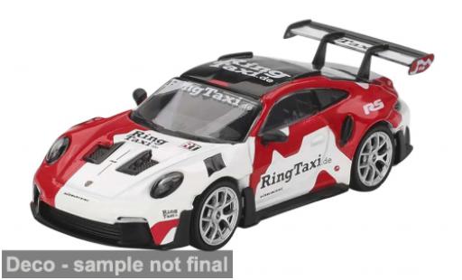 Porsche 992 GT3 R 1/64 Mini GT 911  S weiss/rojo 2025 1:64