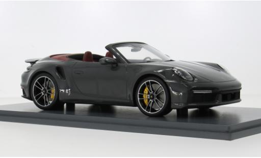 Porsche 992 Turbo s 1/18 Schuco 911  Turbo S Cabriolet grau 2022 1:18 coche miniatura