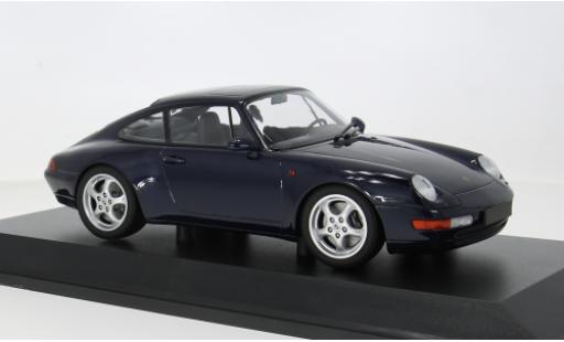 Coche miniatura Porsche 993 911  blau 1 1/18 Minichamps