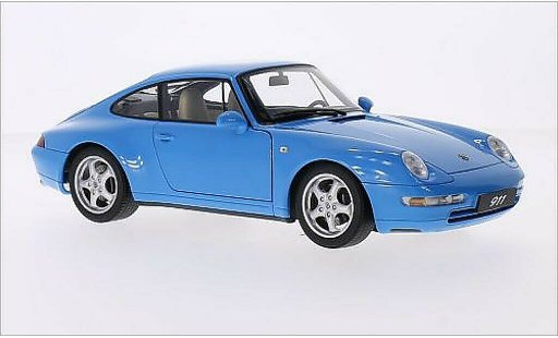 Porsche 911 Carrera 1/18 Autoart azul 1995 coche miniatura