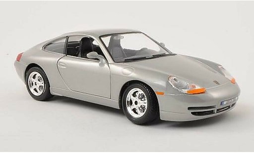 Porsche 911 Carrera 1/24 Burago gris coche miniatura