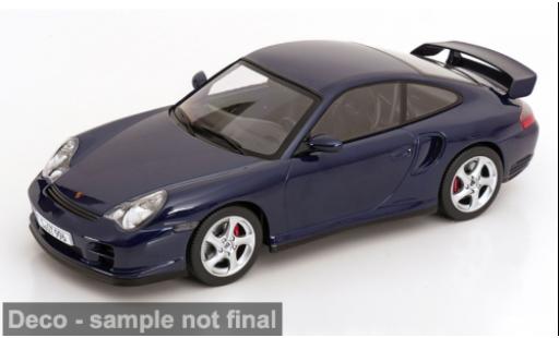 Coche miniatura Porsche 996 GT2 911  blau 2001 1/18 KK Scale