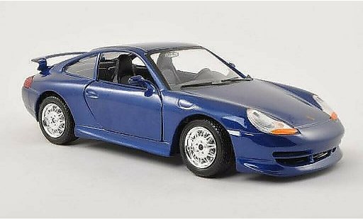 Porsche 911 GT3 1/24 Burago azul coche miniatura