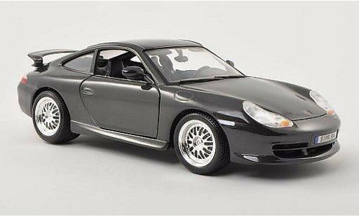 Porsche 911 GT3 1/18 Burago gris 1997 coche miniatura