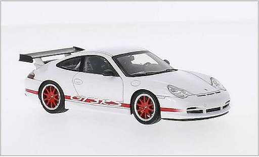 Porsche 911 GT3 1/43 Spark blanco/rojo coche miniatura