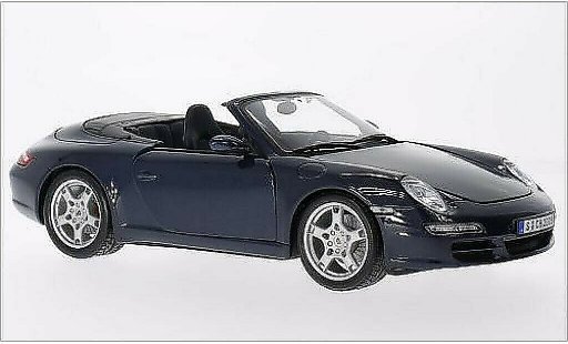 Porsche 911 S 1/18 Maisto Carrera Descapotable metalico azul coche miniatura