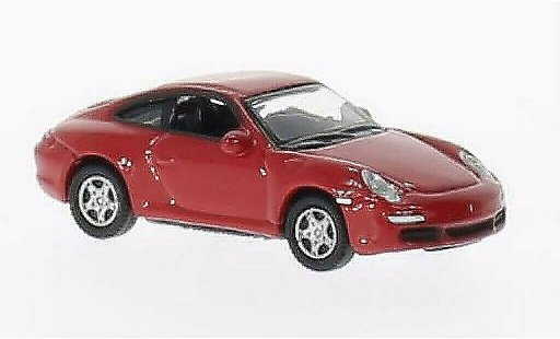 Porsche 911 S 1/87 Welly Carrera Coupe rojo coche miniatura