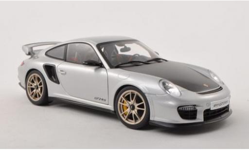 Porsche 997 GT2 1/18 AUTOart 911  silber 1:18 coche miniatura