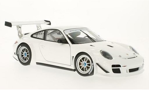 Porsche 911 GT3 1/18 Autoart R Plain Body Version blanco 2010 coche miniatura