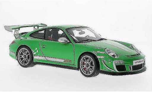 Porsche 911 GT3 1/18 Autoart 4.0 verde/gris 2011 coche miniatura