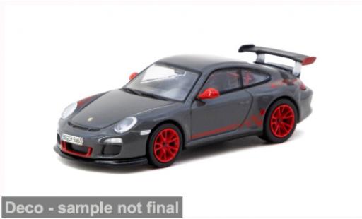 Porsche 997 GT3 RS 1/64 Tarmac Works 911  grau/rojo 2008 1:64 coche miniatura