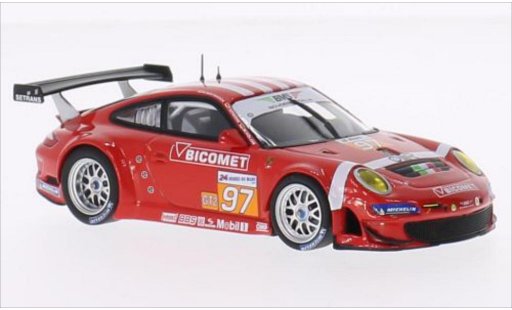 Porsche 911 GT3 1/43 Minichamps R No.97 BMS Scuderia Italia Bicomet Le Mans 24h Le Mans 2010 /R.Westbrook coche miniatura