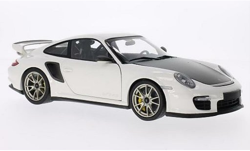 Porsche 911 GT2 1/18 Minichamps blanco 2010 coche miniatura