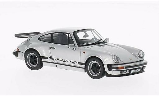 Porsche 911 Carrera 1/43 Kyosho 3.2 gris con negroer Dekoration 1975 coche miniatura