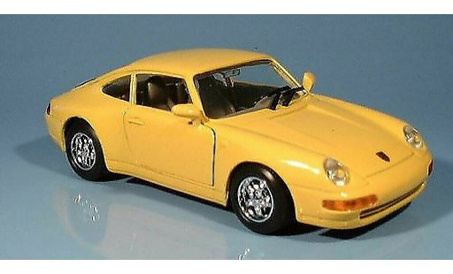 Porsche 911 Carrera 1/24 Motormax amarillo coche miniatura