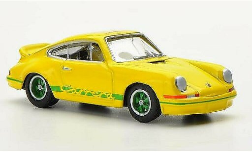 Porsche 911 Carrera 1/87 Bub 2.7 amarillo/verde World Meeting 2012 coche miniatura
