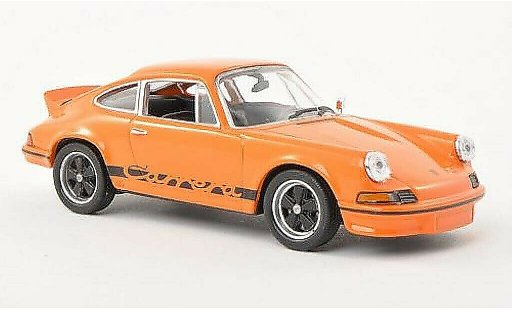 Porsche 911 Carrera 1/43 Welly 2.7 naranja/negro 1973 coche miniatura