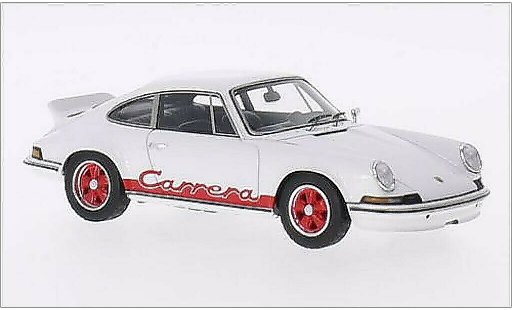 Porsche 911 Carrera 1/43 Spark 2.7 blanco/rojo 1973 coche miniatura