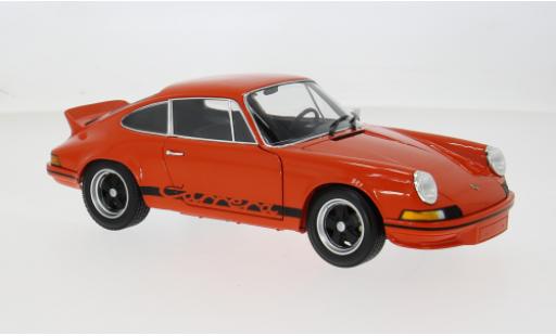 Coche miniatura Porsche 911 Carrera RS naranja/schwarz 1972 1/18 Minichamps