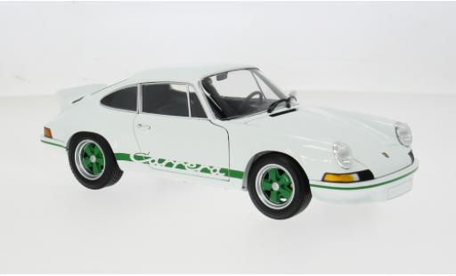 Coche miniatura Porsche 911 Carrera RS weiss/gr&Atilde;&frac14;n 1972 1/18 Minichamps