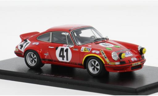 Porsche 911 1/43 Spark Carrera RSR 2.8 24h Le Mans 1973 #41 F.Vetsch/J.Selz 1:43 coche miniatura