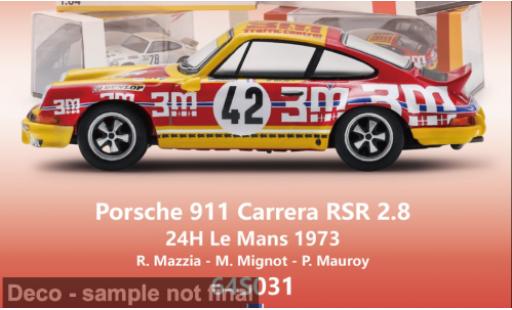 Porsche 911 1/64 Spark Carrera RSR 2.8 24h Le Mans 1973 #42 R.Mazzia/M.Mignot 1:64