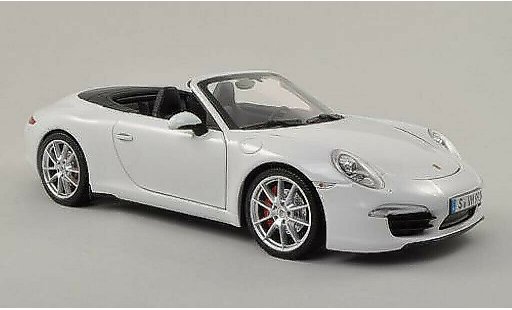 Porsche 911 S 1/18 Minichamps Carrera Descapotable blanco coche miniatura