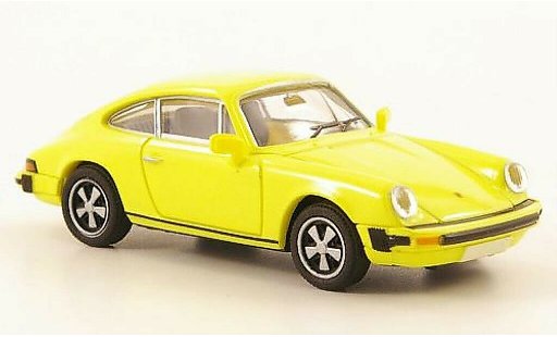 Porsche 911 Base 1/87 Brekina Coupe (G-Reihe) amarillo coche miniatura