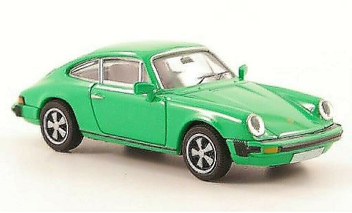 Porsche 911 Base 1/87 Brekina Coupe (G-Reihe) verde coche miniatura