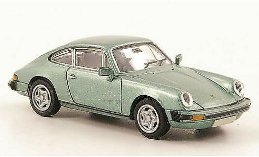Porsche 911 Base 1/87 Brekina Coupe verde-met. coche miniatura