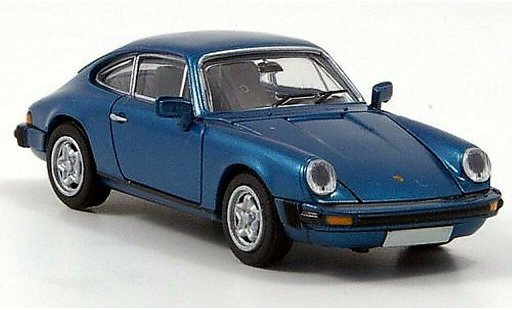 Porsche 911 Base 1/87 Brekina Coupe azul coche miniatura