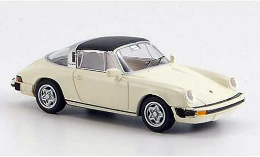 Porsche 911 Targa 1/87 Brekina G-Modell blanco abnehmbares techo coche miniatura