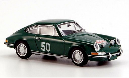 Porsche 911 Base 1/87 Brekina verde Rally Monte Carlo 1966 coche miniatura