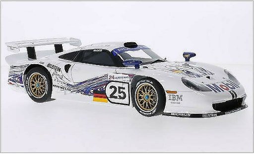Porsche 911 GT1 1/18 Autoart No.25 24h Le Mans 1997 coche miniatura