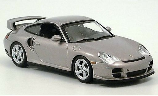 Porsche 911 GT2 1/43 Minichamps gris 2001 coche miniatura