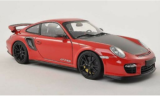 Porsche 911 GT2 1/18 Minichamps rojo/carbon 2011 coche miniatura