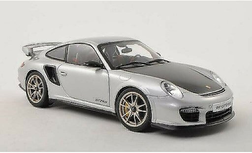 Porsche 911 GT2 1/18 Autoart gris/carbon 2010 coche miniatura
