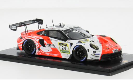 Coche miniatura Porsche 992 GT3 R 1/43 Spark 911 ( #24 1:43 Porsche 992 GT3 R 1/43 Spark 911 ( #24 1:43 coche miniatura