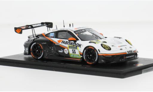 Porsche 992 GT3 R 1/43 Spark 911  24h N&uuml;rburgring 2025 Hankook Competition #55 J.Kim/R.Bruins 1:43 coche miniatura