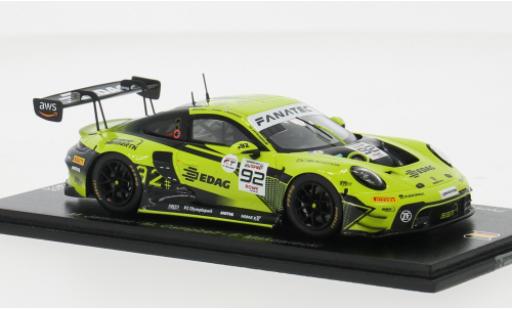 Coche miniatura Porsche 992 GT3 R 1/43 Spark 911 ( #92 1:43 Porsche 992 GT3 R 1/43 Spark 911 ( #92 1:43 coche miniatura