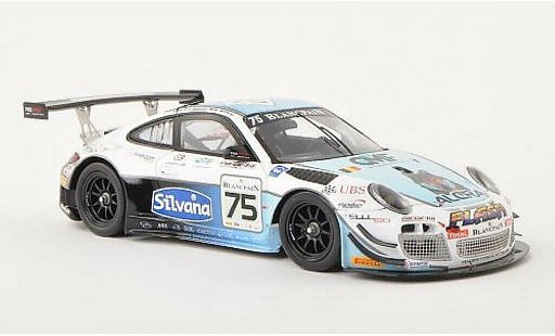 Porsche 911 GT3 1/43 Spark R No.75 24h Spa 2013 /M.Soulet coche miniatura