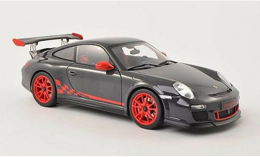 Porsche 911 GT3 1/18 Autoart 3.8 gris/rojo 2010 coche miniatura