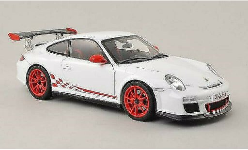 Porsche 911 GT3 1/18 Autoart 3.8 blanco/rojo 2010 coche miniatura