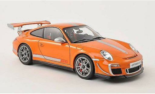 Porsche 911 GT3 1/18 Autoart 4.0 naranja/gris 2011 coche miniatura