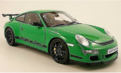 Porsche 911 GT3 1/12 Autoart verde/negro 2006 coche miniatura