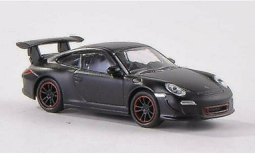Porsche 911 GT3 1/87 Schuco mate-negro coche miniatura