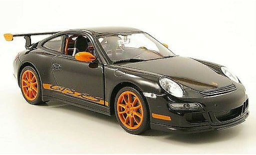 Porsche 911 GT3 1/24 Welly negro coche miniatura