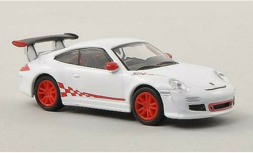 Porsche 911 GT3 1/87 Schuco blanco/rojo coche miniatura