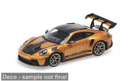 Coche miniatura Porsche 911 GT3 RS gold/schwarz 2024 1/43 Minichamps
